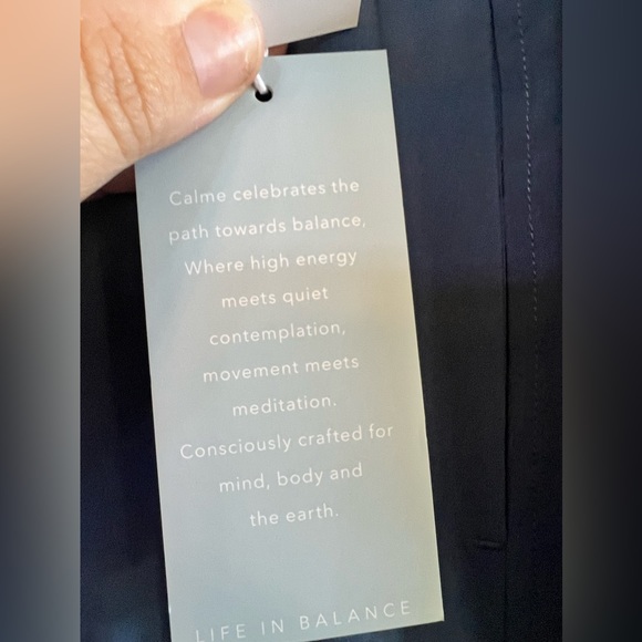 Calme Johnny Was Women’s NWT Blue L Track Pants Drawstring - Picture 6 of 8